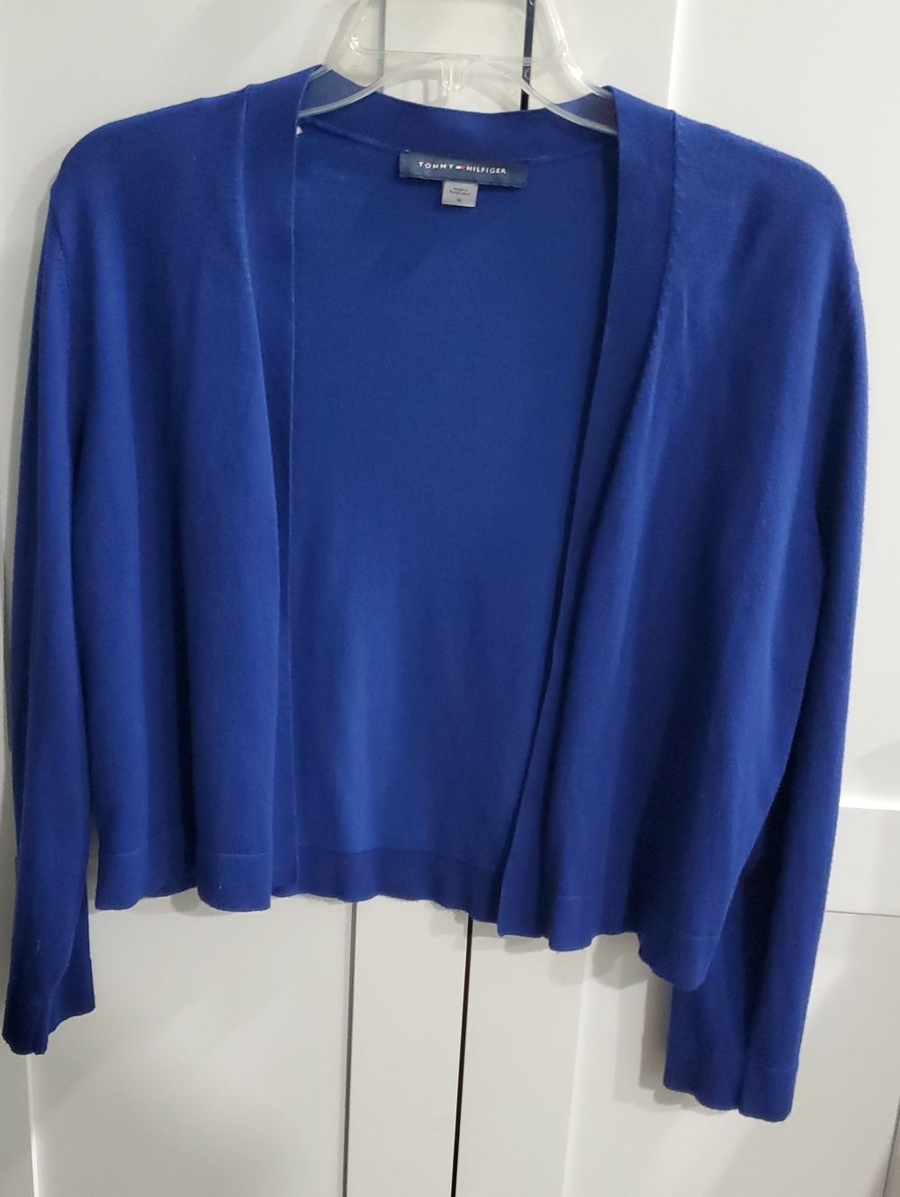 Tommy Hilfiger Cobalt Blue Open-Front Cardigan